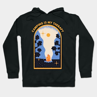 Camping Is My Therapy Hoodie